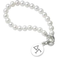 Delta Gamma Pearl Bracelet with Sterling Silver Charm