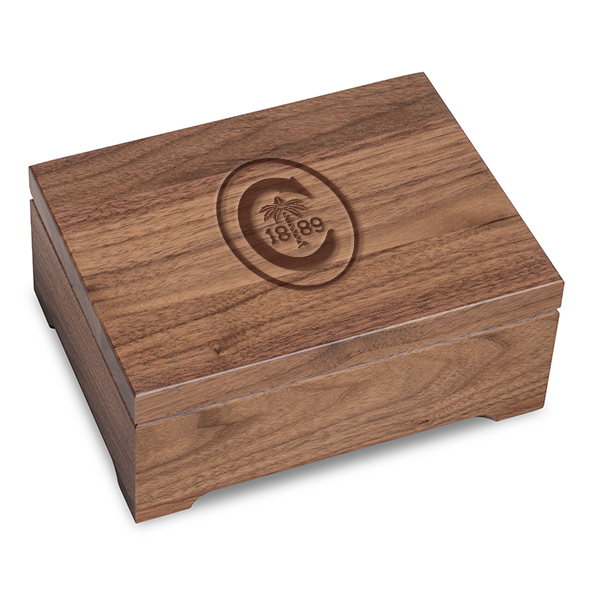 Clemson Solid Walnut Desk Box