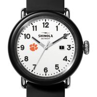 Clemson Shinola Watch, The Detrola 43mm White Dial at M.LaHart & Co.
