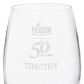 George Mason 50th Anniversary Red Wine Glasses - Set of 4 - Image 3