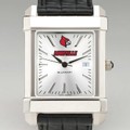 University of Louisville Men's Collegiate Watch with Leather Strap - Image 1