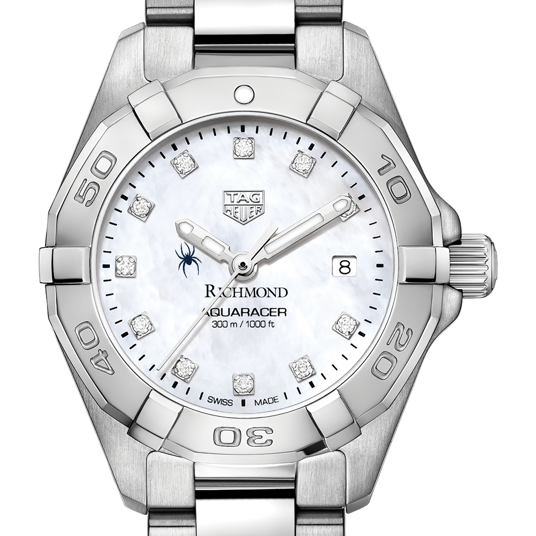 University of Richmond W's TAG Heuer Steel Aquaracer w MOP Dia Dial