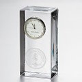 Stanford Tall Glass Desk Clock by Simon Pearce - Image 1