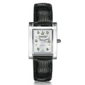 Notre Dame Women's Mother of Pearl Quad Watch with Diamonds & Leather Strap - Image 2