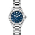 click to view Emory Women's TAG Heuer 35mm Steel Aquaracer with Blue Dial - Image 2