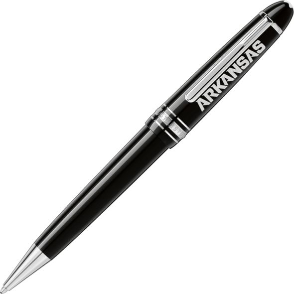University of Arkansas Montblanc Meisterstück Midsize Ballpoint Pen in Platinum