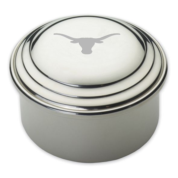 Texas Longhorns Pewter Keepsake Box - Image 1