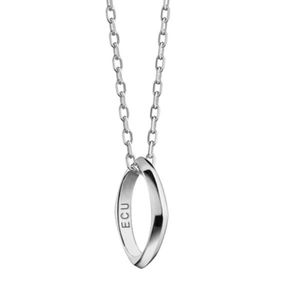 ECU Monica Rich Kosann Poesy Ring Necklace in Silver - Image 1