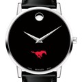 SMU Men's Movado Museum with Leather Strap - Image 1