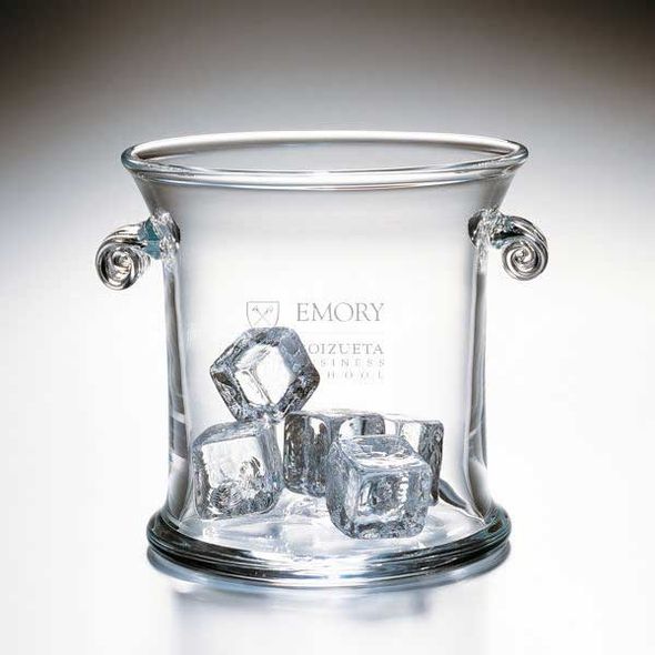 Emory Goizueta Glass Ice Bucket by Simon Pearce - Image 1