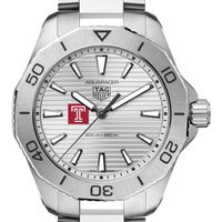 Temple Men's TAG Heuer Steel Aquaracer with Silver Dial