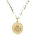 Ohio State 14K Gold Pendant & Chain - Image 2