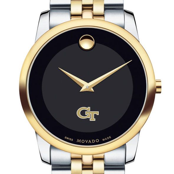 Georgia Tech Men's Movado Two-Tone Museum Classic Bracelet