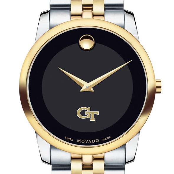 Georgia Tech Men's Movado Two-Tone Museum Classic Bracelet