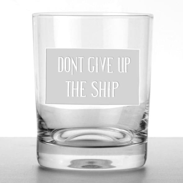 "Don't Give Up The Ship" Tumblers- Set of 4 - Image 1