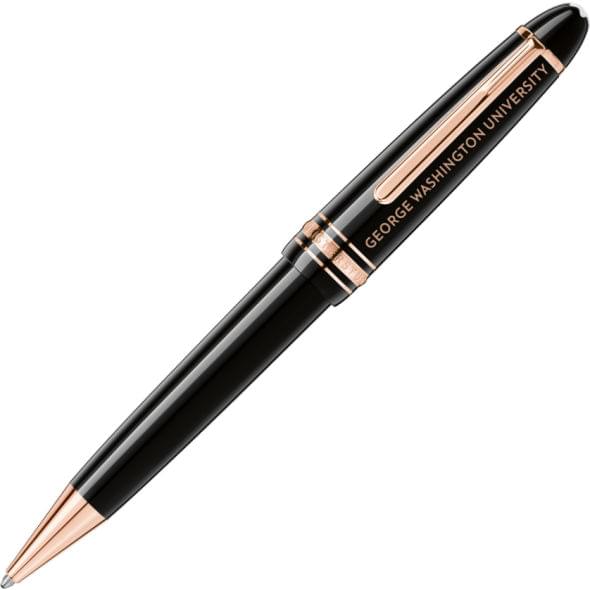 George Washington University Montblanc Meisterstück LeGrand Ballpoint Pen in Red Gold