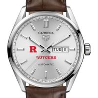 Rutgers Men's TAG Heuer Automatic Day/Date Carrera with Silver Dial