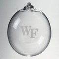 Wake Forest Glass Ornament by Simon Pearce - Image 2