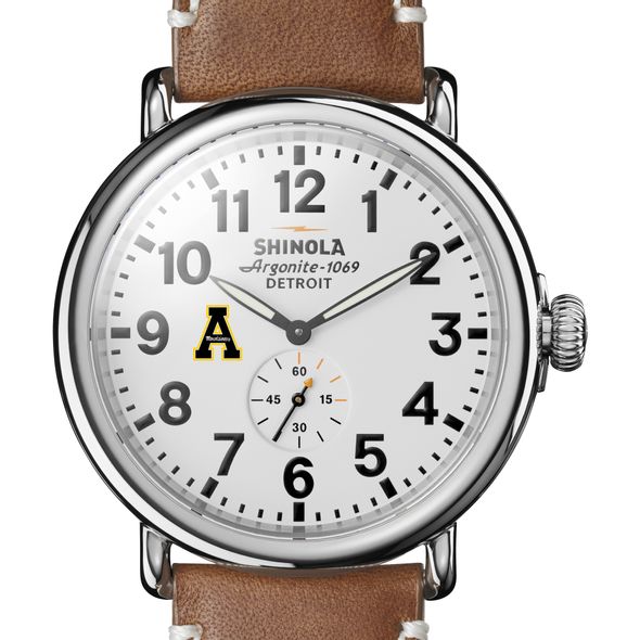 Appalachian State Shinola Watch, The Runwell 47mm White Dial