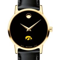 Iowa Women's Movado Gold Museum Classic Leather