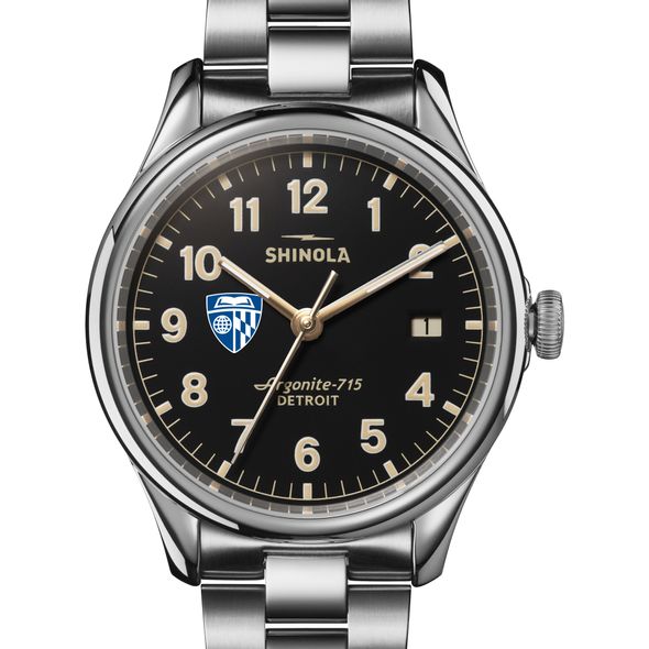 Johns Hopkins Shinola Watch, The Vinton 38mm Black Dial - Image 1