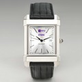 NYU Stern Men's Collegiate Watch with Leather Strap - Image 2