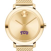 TCU Women's Movado Bold Gold with Mesh Bracelet