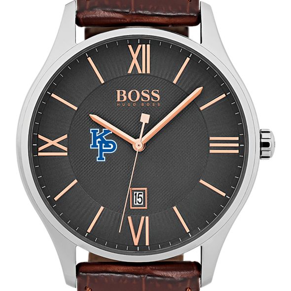 US Merchant Marine Academy Men's BOSS Classic with Leather Strap from M.LaHart