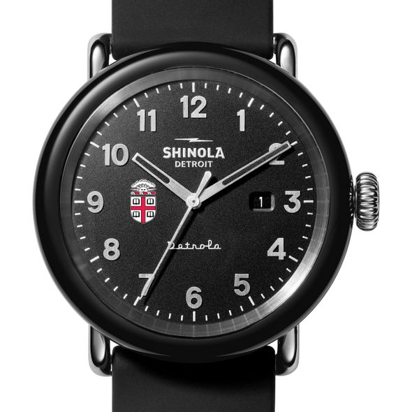 Brown Shinola Watch, The Detrola 43mm Black Dial at M.LaHart & Co. - Image 1