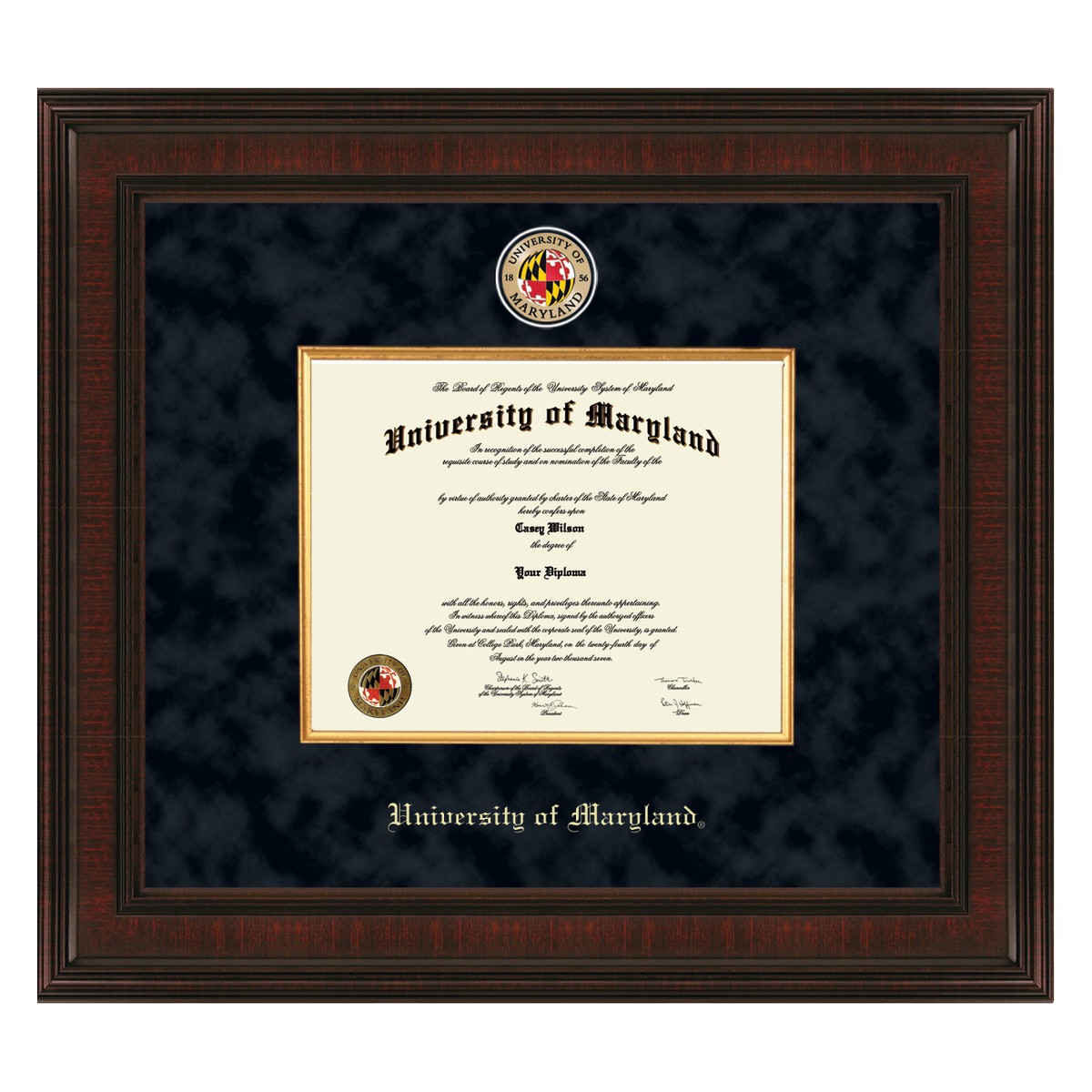 Maryland Diploma Frame Excelsior Graduation T Selection