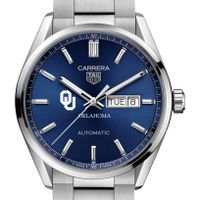 Oklahoma Men's TAG Heuer Carrera with Blue Dial & Day-Date Window