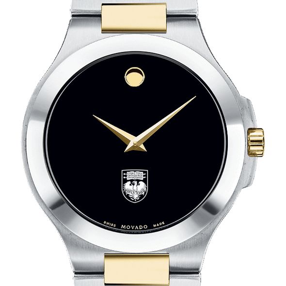 Chicago Men's Movado Collection Two-Tone Watch with Black Dial - Image 1