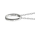 Yale University Monica Rich Kosann "Carpe Diem" Poesy Ring Necklace in Silver - Image 3