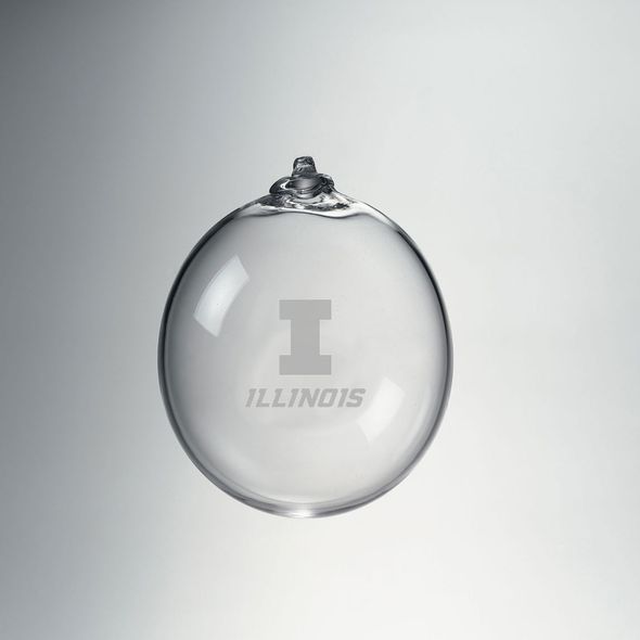 Illinois Glass Ornament by Simon Pearce - Image 1