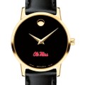 Ole Miss Women's Movado Gold Museum Classic Leather - Image 1