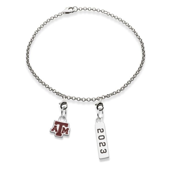 Texas A&M 2023 Sterling Silver Anklet - Image 1