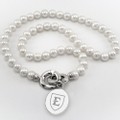 East Tennessee State University Pearl Necklace with Sterling Silver Charm - Image 1
