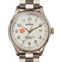 Clemson Shinola Watch, The Vinton 38mm Ivory Dial