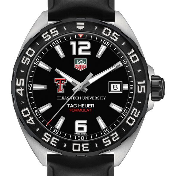 Texas Tech Men's TAG Heuer Formula 1 with Black Dial - Image 1