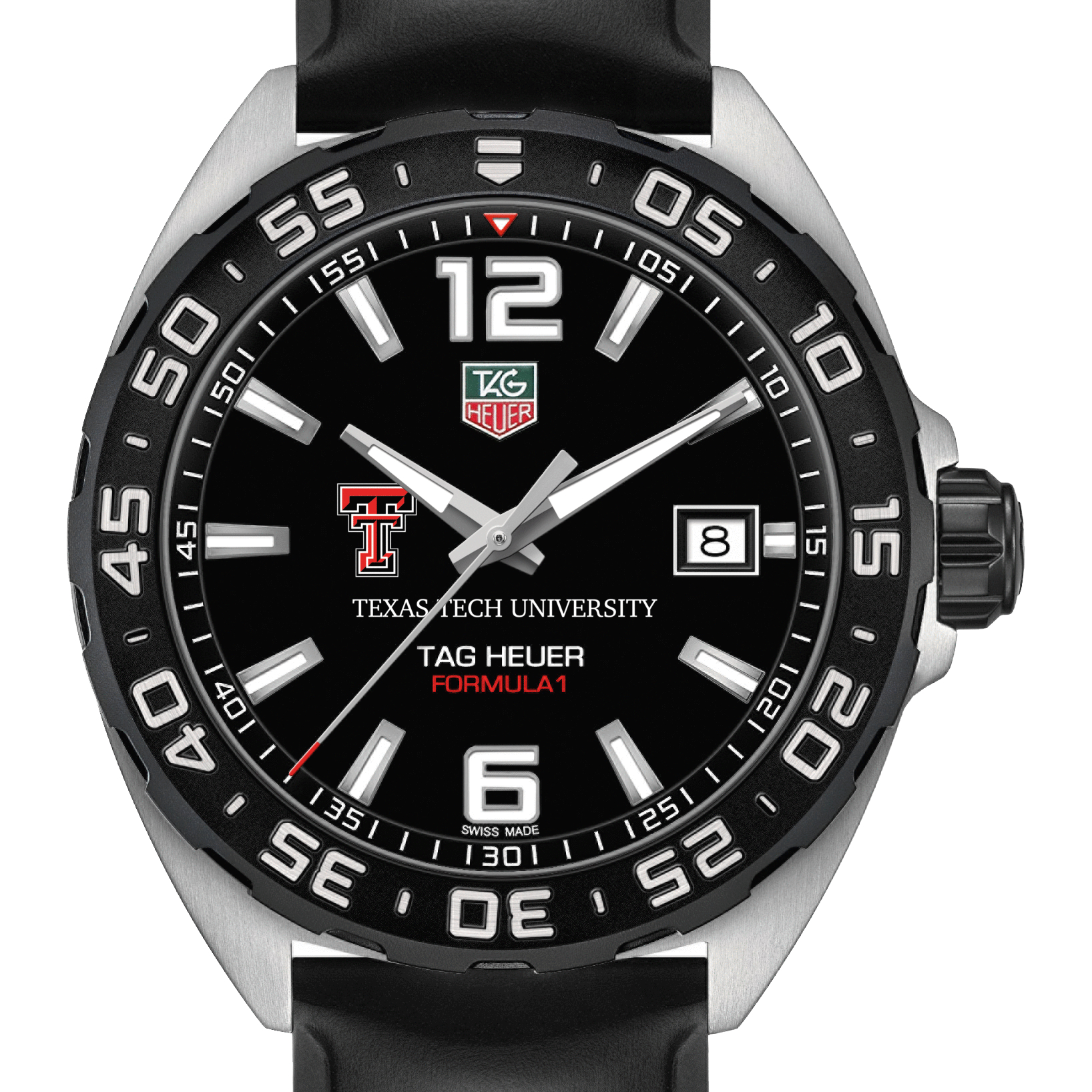 Texas Tech Men's TAG Heuer Formula 1 with Black Dial