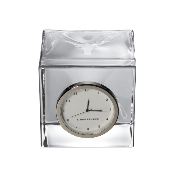 University of Texas Glass Desk Clock by Simon Pearce