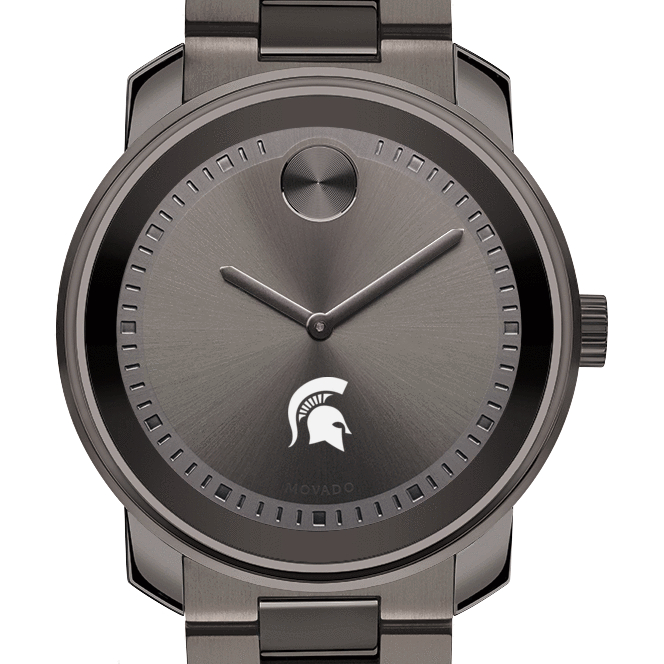 Michigan State Men's Movado BOLD Gunmetal Grey