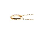 Virginia Tech Monica Rich Kosann "Carpe Diem" Poesy Ring Necklace in Gold - Image 3
