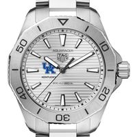 University of Kentucky Men's TAG Heuer Steel Aquaracer with Silver Dial
