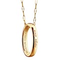 BC Monica Rich Kosann "Carpe Diem" Poesy Ring Necklace Gold - Image 2