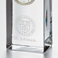 SC Johnson College Tall Glass Desk Clock by Simon Pearce - Image 2