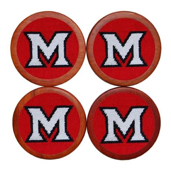 Miami University Needlepoint Coasters