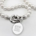 Seton Hall Pearl Necklace with Sterling Silver Charm - Image 2