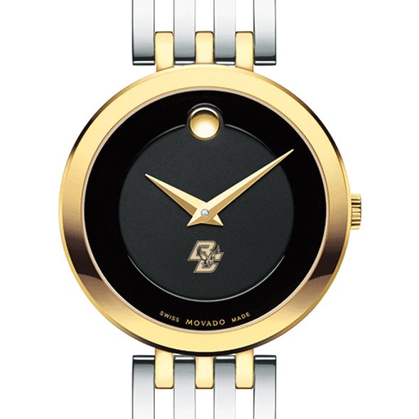 Boston College Women's Movado Esparanza Two-Tone Museum with Bracelet