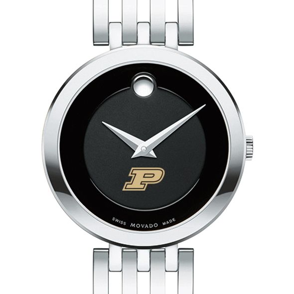 Purdue University Women's Movado Esparanza Stainless Steel Museum with Bracelet